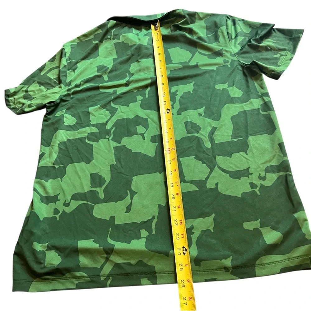Puma Camouflage Polo Shirt Youth XL Green Golf Performance Stretch‎ Camo - Picture 5 of 5
